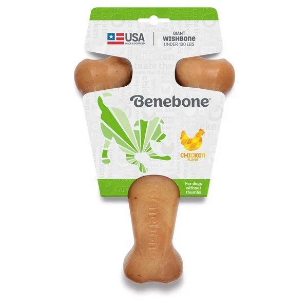 1ea Benebeone Giant Chicken Wishbone - Treats
